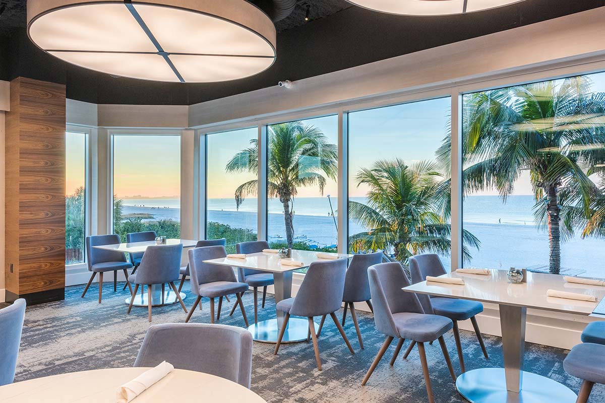 Beach view from Coste Island Cuisine