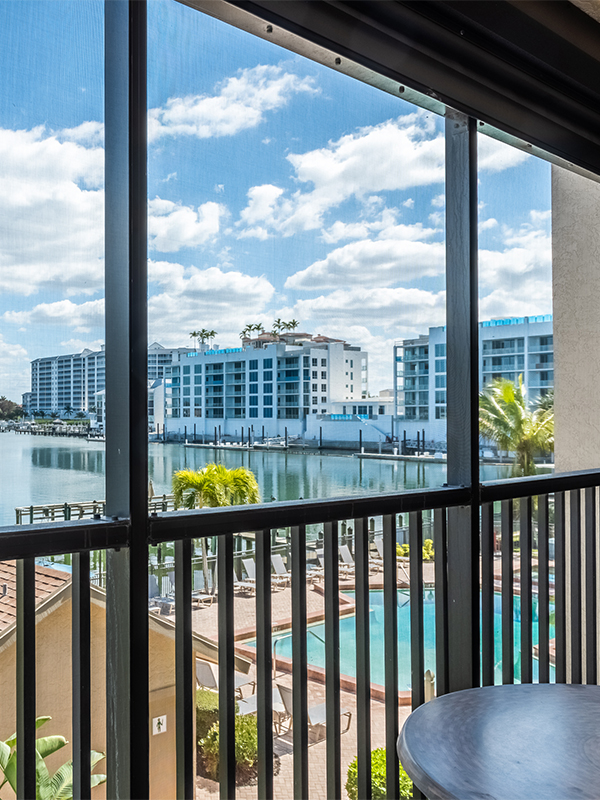 View from the private balcony