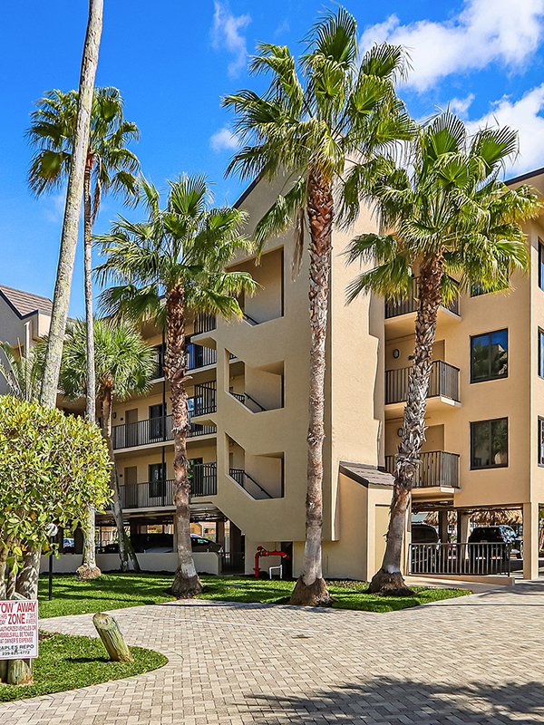 Bayside resort building