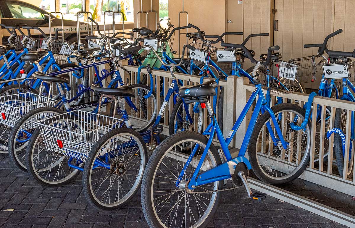 Rental bicycles available to guests