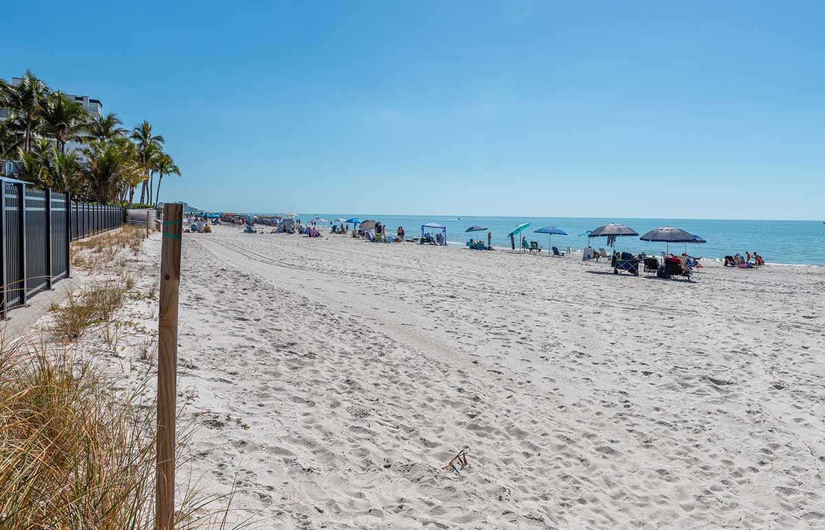 Vanderbilt Beach looking south
